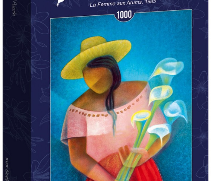 Puzzle - Bluebird - Femeie cu flori