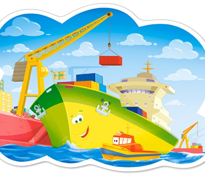 Puzzle - Castorland - Deň v prístavu - Maxi