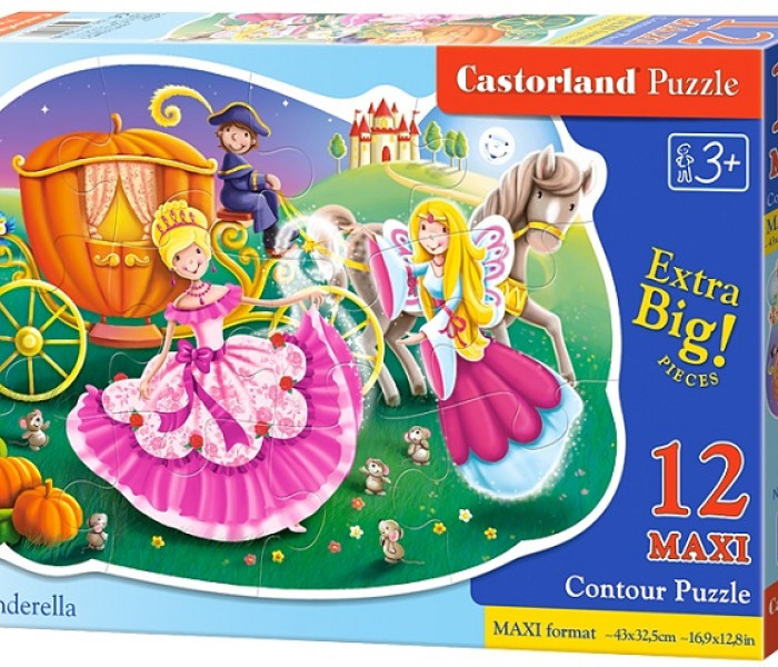 Puzzle - Castorland - Popoluška u svojho kočiaru - Maxi