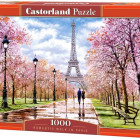 Puzzle - Castorland - Plimbare romantică la Paris