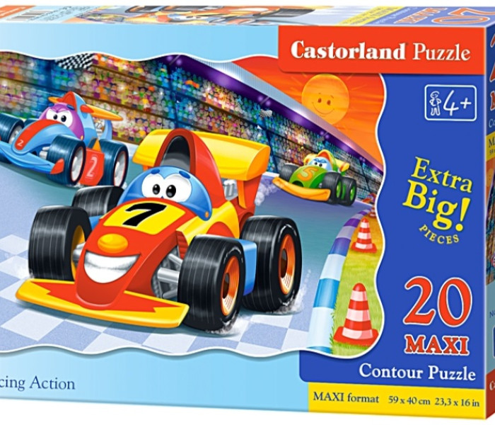 Puzzle - Castorland - Cursa de formule - Maxi