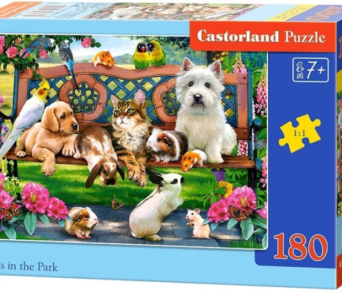 Puzzle - Castorland - Animăluțe în parc