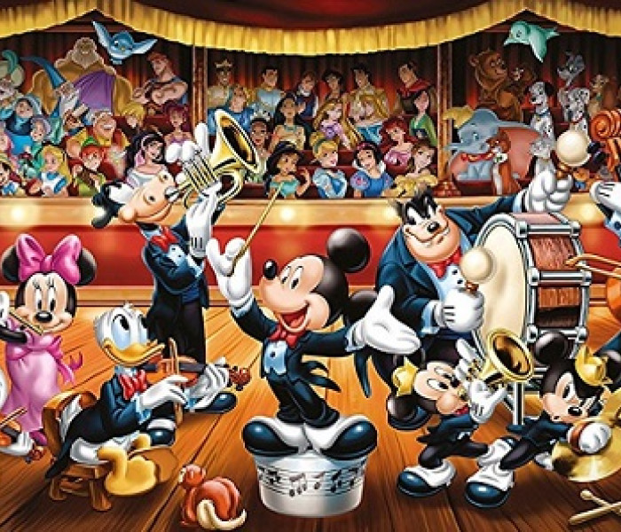 Puzzle - Clementoni - Orchestra Disney - Puzzle panoramic