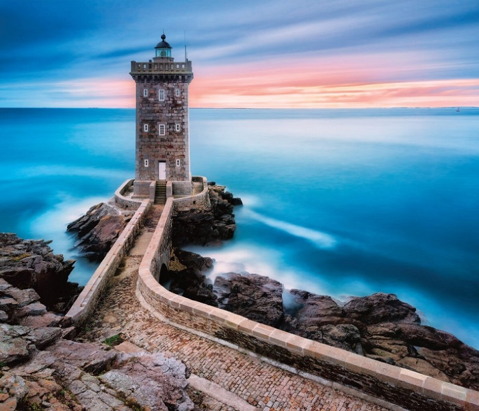 Puzzle - Clementoni - Far în Bretania, Franța