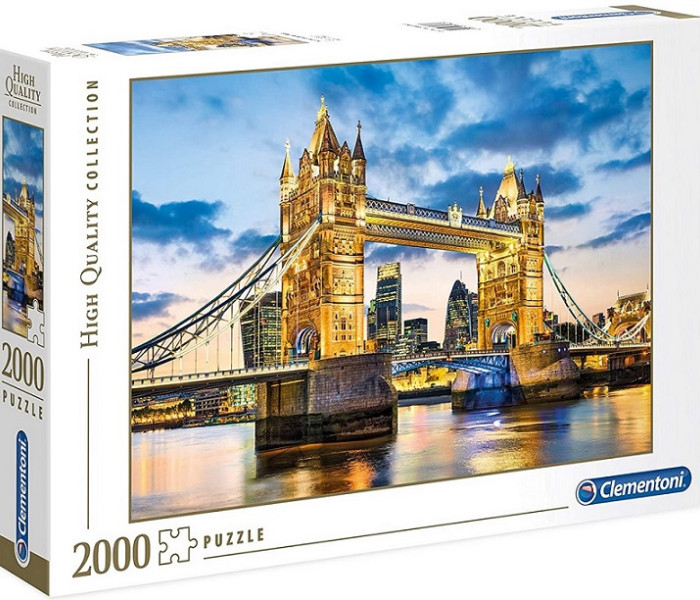 Puzzle - Clementoni - Tower Bridge strălucitor