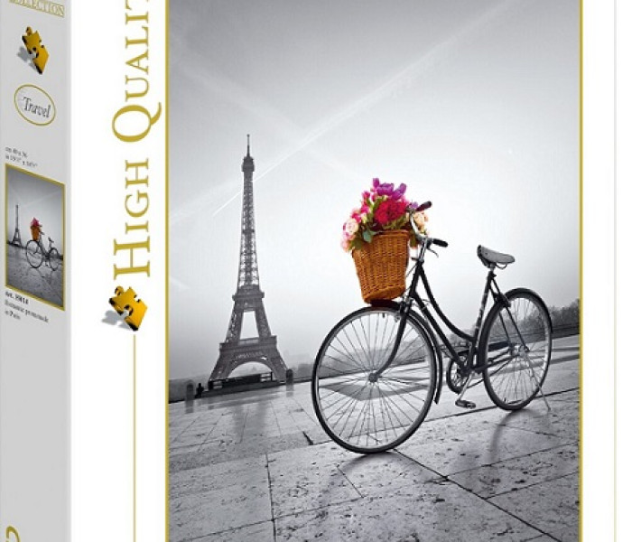 Puzzle - Clementoni - Promenadă romantică la Paris