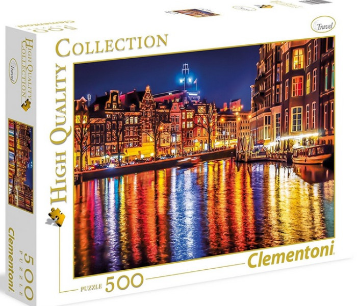 Puzzle - Clementoni - Luminițele Amsterdamului