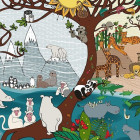 Puzzle - D-toys - Vară și iarnă