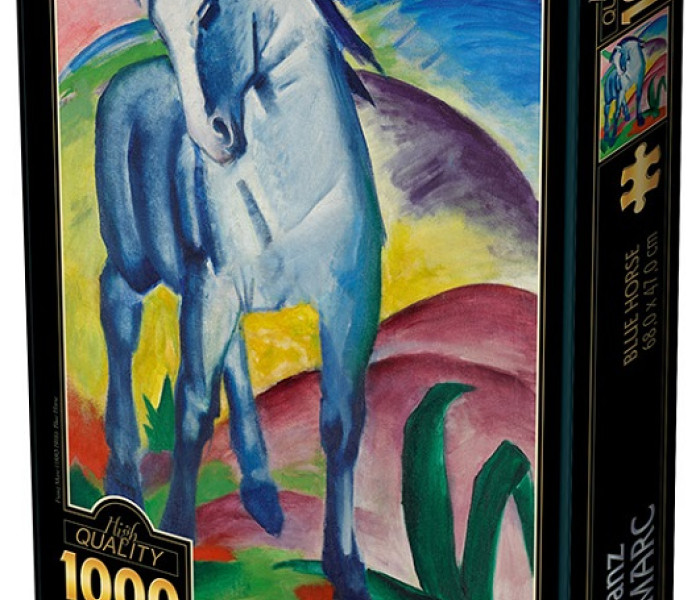 Puzzle - D-toys - Cal albastru