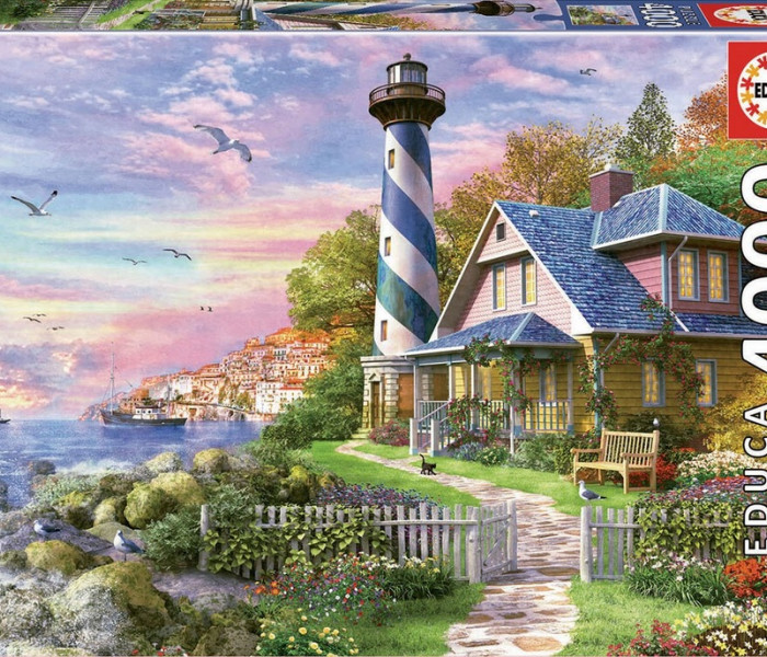 Puzzle - Educa - Far în golful stâncos Rock Bay