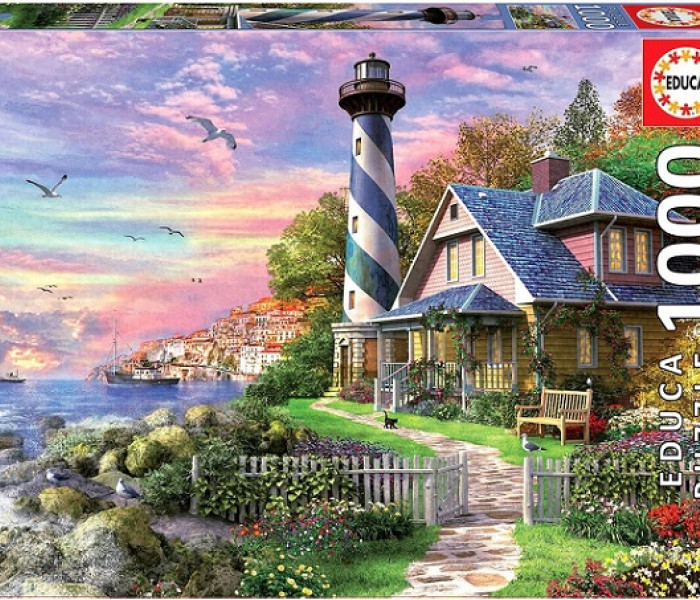 Puzzle - Educa - Far în golful stâncos Rock Bay