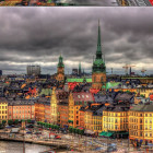 Puzzle - Educa - Vedere asupra Stockholmului, Suedia