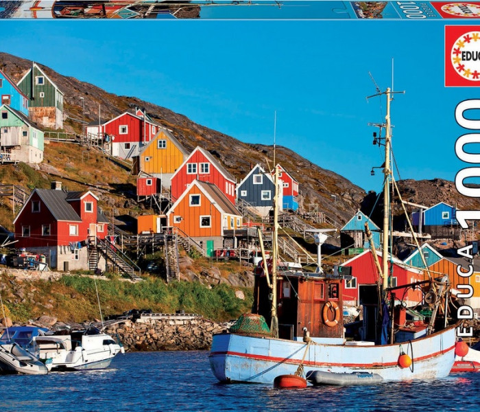 Puzzle - Educa - Căsuțe nordice