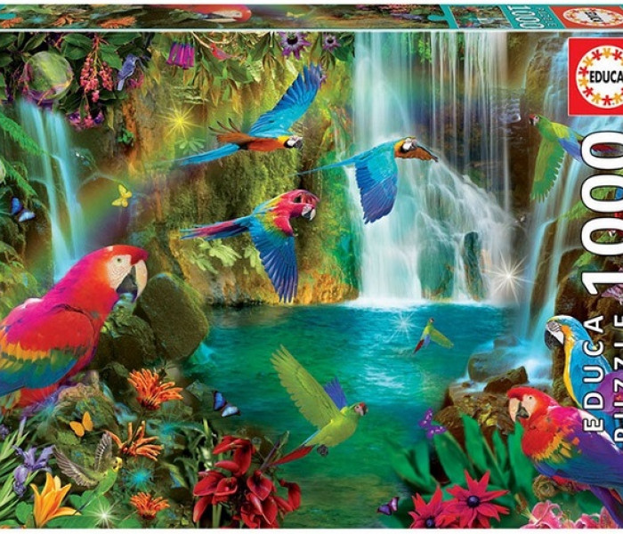 Puzzle - Educa - Papagali tropicali