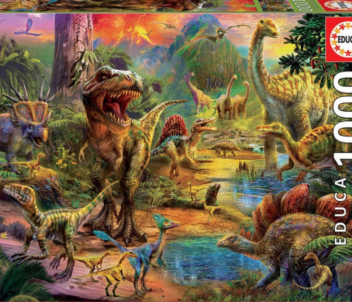 Puzzle - Educa - Teritoriul dinozaurilor