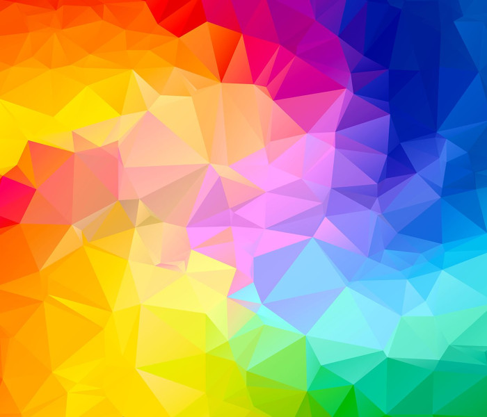 Puzzle - Enjoy - Spirală colorată poligonală