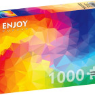 Puzzle - Enjoy - Spirală colorată poligonală