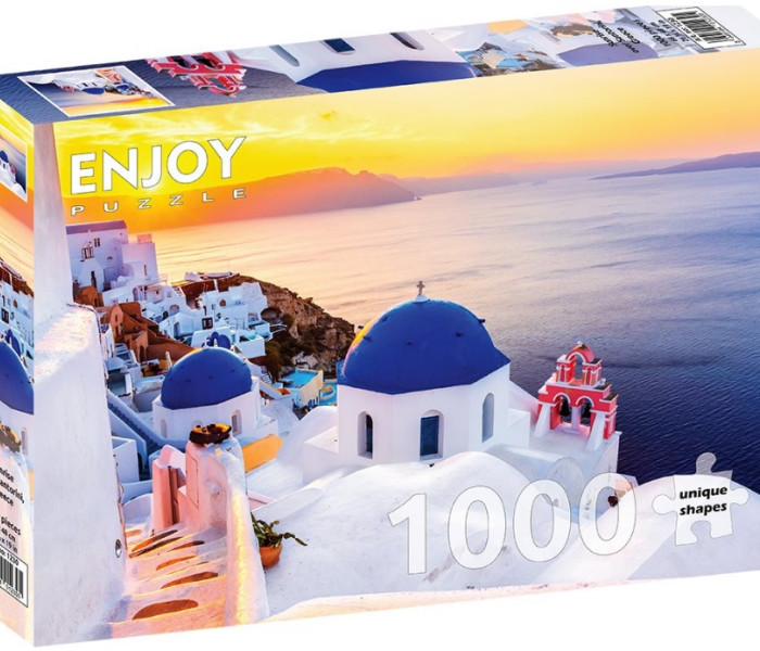Puzzle - Enjoy - Răsărit de soare deasupra Santorini