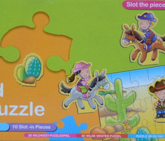 Puzzle - Grafix - Vestul Sălbatic - Puzzle 3D
