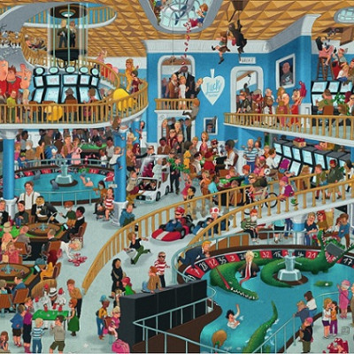 Cazinou haotic - Puzzle triunghiular