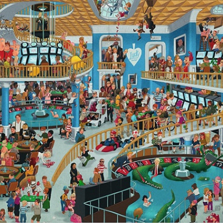 Cazinou haotic - Puzzle triunghiular