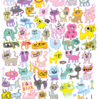 Puzzle - Heye - Mâzgălituri de pisici - Puzzle triunghiular