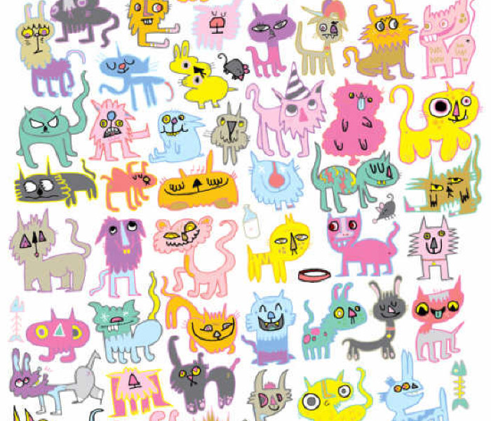 Puzzle - Heye - Mâzgălituri de pisici - Puzzle triunghiular