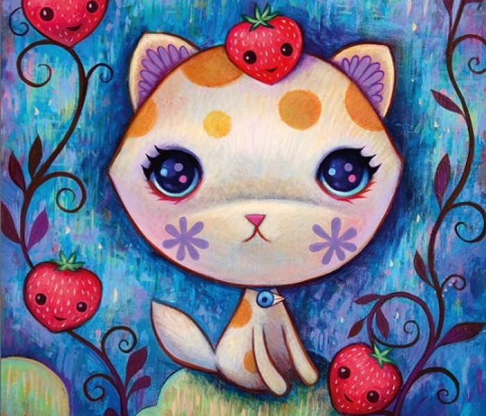 Puzzle - Heye - Jahodová mačička