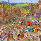 Puzzle - Heye - Turnirul iepurașilor - Puzzle triunghiular