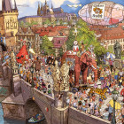 Puzzle - Heye - Sărbătoare stradală - Puzzle triunghiular