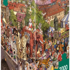 Puzzle - Heye - Sărbătoare stradală - Puzzle triunghiular