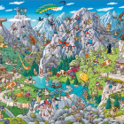 Puzzle - Heye - Distracție în Alpi - Puzzle triangular