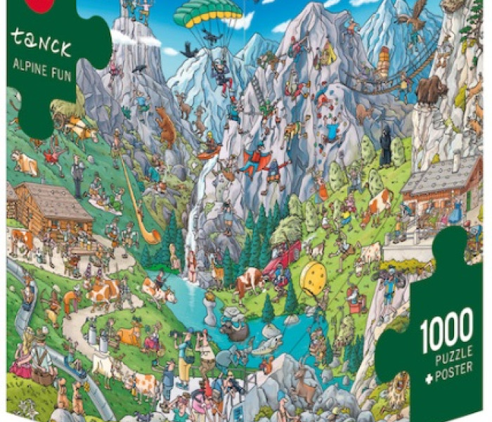 Puzzle - Heye - Distracție în Alpi - Puzzle triangular