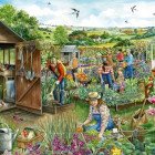 Puzzle - Falcon - Jos în grădină