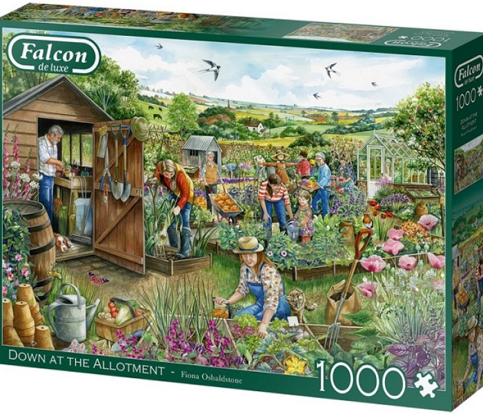 Puzzle - Falcon - Jos în grădină