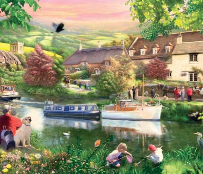 Puzzle - Falcon - Relaxare de vară lângă lac