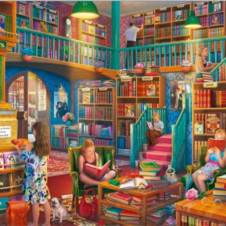 După-amiază în librărie