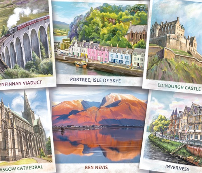 Puzzle - Falcon - Salutări din Scoția