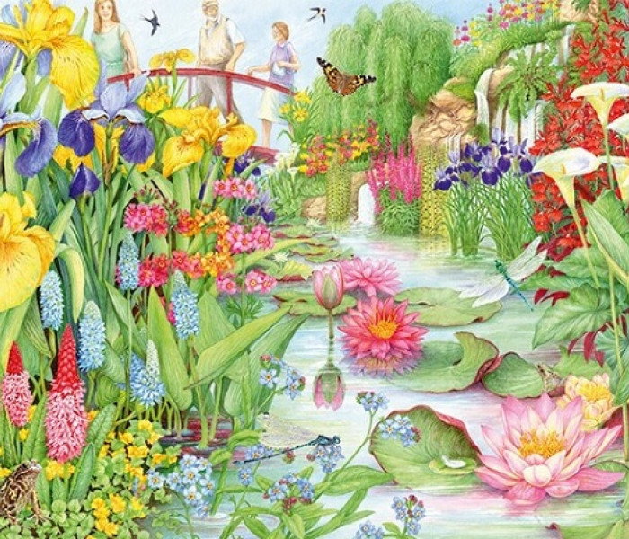 Puzzle - Falcon - Grădină cu apă