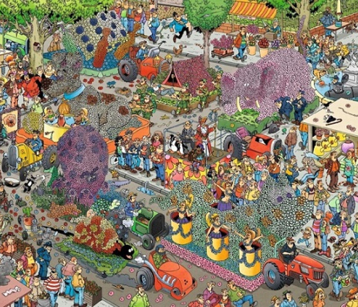 Puzzle - Jumbo - Expoziție de flori