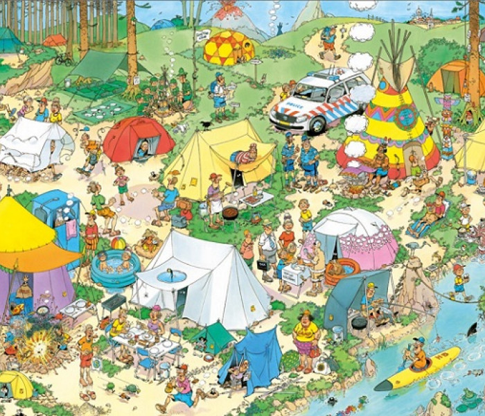 Puzzle - Jumbo - Camping