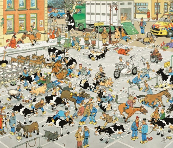 Puzzle - Jumbo - Trh s dobytkom