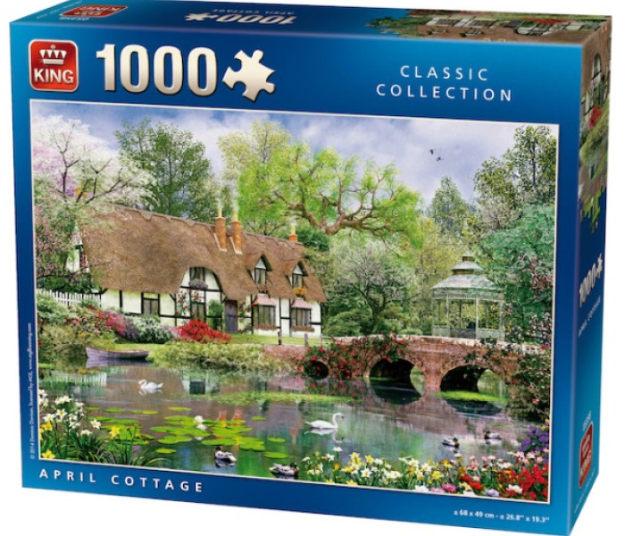 Puzzle - King - Cabană cu lebede