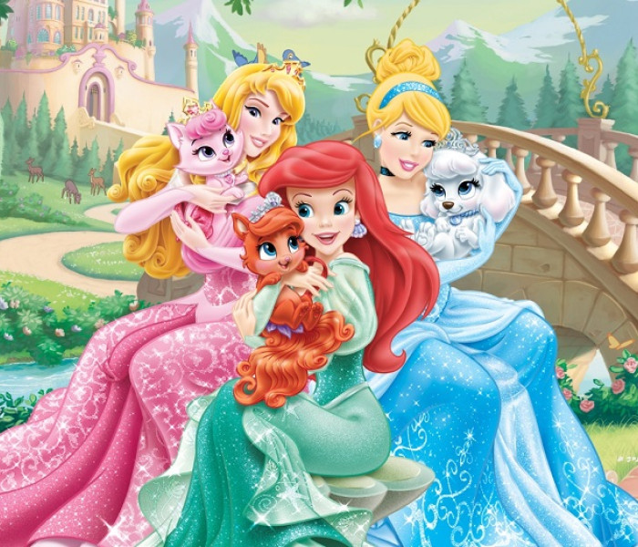 Puzzle - King - Prințese cu căței