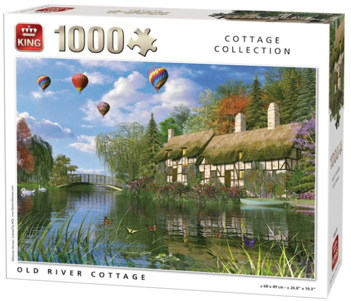 Puzzle - King - Casă veche lângă râu