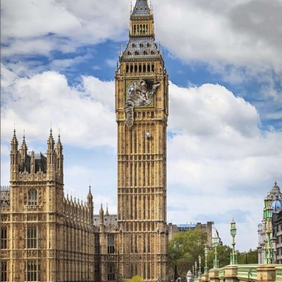 Pisică pe Big Ben