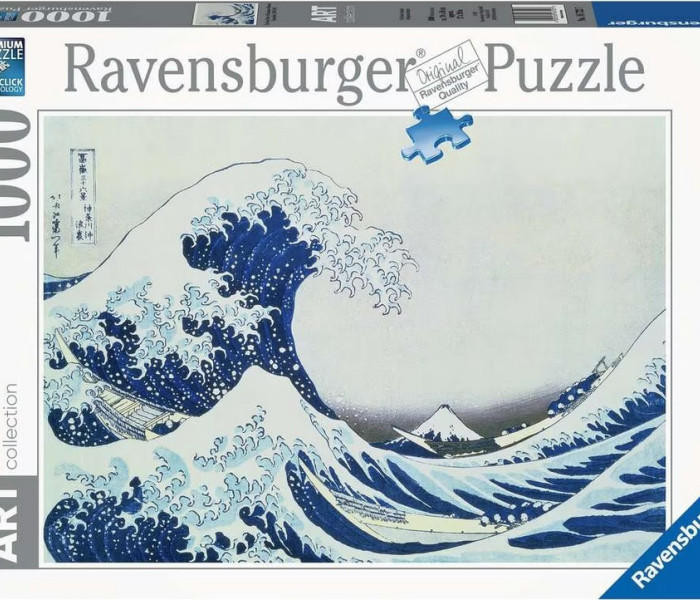 Puzzle - Ravensburger - Marele val la Kanagawa