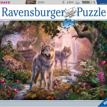 Familie de lupi vara