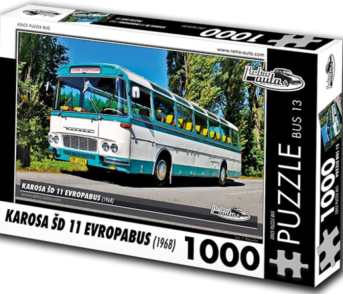 Puzzle - Retro-auta - Autobuz Karosa ŠD 11 Evropabus (1968)
