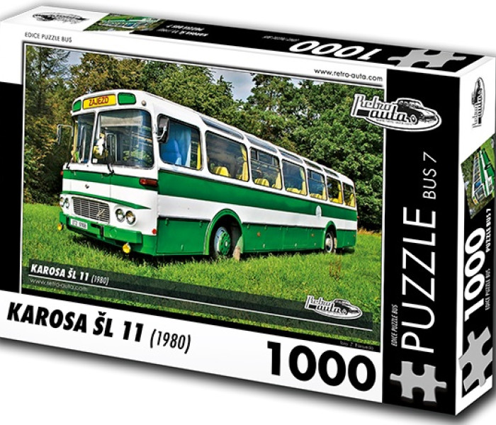 Puzzle - Retro-auta - Autobuz Karosa ŠL 11 (1980)
